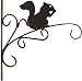 Rocky Mountain Goods Hanging Planter Bracket with Install Kit 11" - Holds up to 20" Pot and 45 lbs - Rust Proof Wrought Iron - Includes install screws (Squirrel)