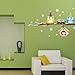 ElecMotive Merry Christmas Owls Snowflake Christmas Tree Gifts Wall Decals, Living Room Bedroom Shop Window Removable Wall Stickers Murals Removable DIY Home Decorations Art Decor (Owls)