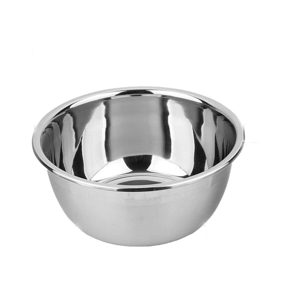 YNC Kitchen bowl, mixing bowl, multifunctional metal bowl, stainless steel bowl, salad bowl, dishwasher safe, 1 piece (24 cm)