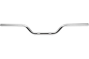 Universal Motorcycle Handlebar Steering Wheel Black Chrome For With Most Models(25mm Chrome)