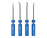 Channellock HP-4A 4 Piece Hook and Pick Set with Durable Acetate Handles | Useful as Gunsmith Tools and for Removing Small Fuses, Wire plugs and "O" rings | Heat Treated Alloy Steel Blades for Extended Tool Life | Made in the USA