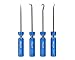 Channellock HP-4A 4 Piece Hook and Pick Set with Durable Acetate Handles | Useful as Gunsmith Tools and for Removing Small Fuses, Wire plugs and "O" rings | Heat Treated Alloy Steel Blades for Extended Tool Life | Made in the USA primary
