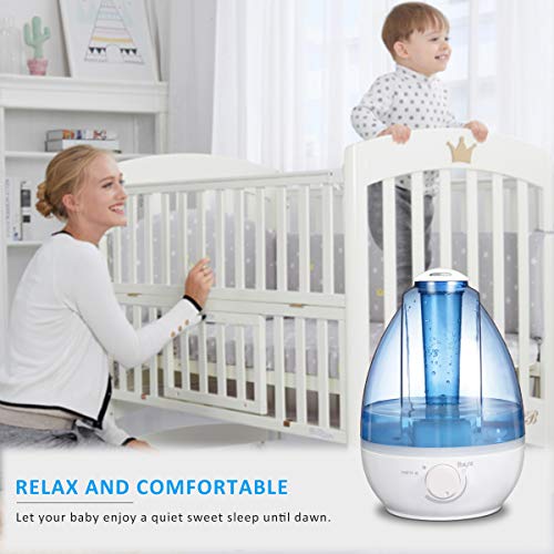 Balight Cool Mist Humidifiers,3L/0.8Gal Ultrasonic Air Humidifiers for Bedroom Baby Pregnant Woman Home Office,Moisturing Purifying Air, Whisper-Quiet Operation,12-16 Hrs Working Time,Auto Shut-Off