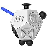 Fidget Cube Relieves Stress And Anxiety for Children and Adults Anxiety Attention Toy (White)