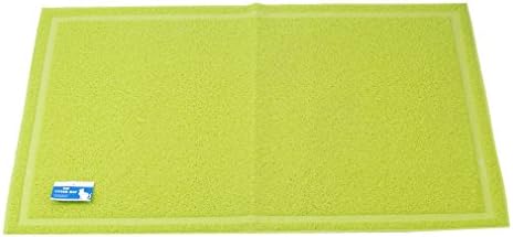 Sroute Cat Litter Mat - Safe & Non-Toxic - Waterproof & Easy-to-Clean, Pet floor mat ,Soft litter mat, Size 35.5" X 23.6" (Green)
