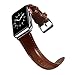 yearscase 42MM Retro Vintage Genuine Leather iWatch Strap Replacement Compatible Apple Watch Band Series 3 Series 2 Series 1 Nike+ Hermes&Edition - Brown