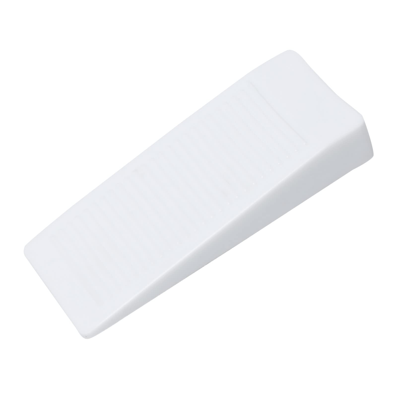 METALLIXITY Door Stop Wedge(99mm/3.9") 1Pcs, Plastic Door Wedge - for Door Carpet Floor Protectors, White