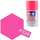 TamiyaPS-29 Polycarbonate Spray Paint 100ml Can Fluorescent Pink For Clear RC