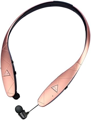 KULUSSY Bluetooth Retractable headphones,Neckband Earbuds Wireless Bluetooth Headset Hand-free Sports In-Ear Noise Cancelling Earphone for Samsung, iPhone 8/X/plus and Other Bluetooth Devices