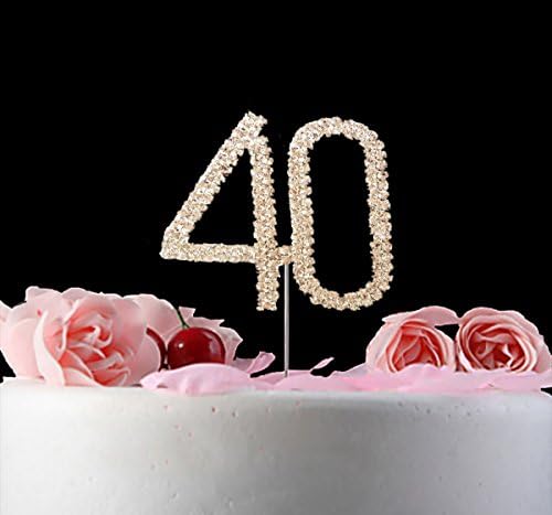 40 Cake Topper 40th Birthday or Anniversary