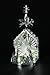 Nativity Christmas Spinning Candle - Laser Cut Silver Plated Holy Family Tea Light Candle Holder - Scandinavian Design Measures 6