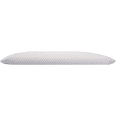 SUQ I OME Slim Sleeper -Thin Latex Pillow for Sleeping,Dunlop Low Profile Ultra Thin for Stomach, Back, or Side Sleepers, Firm, 23x15.7x2.7 inch,Cube White