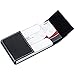 MaxGear PU Leather Business Card Holder Name Card Case Credit Card Holder Magnetic Shut Double side open Card Case Professional Business Card Holder for both men and women, Black