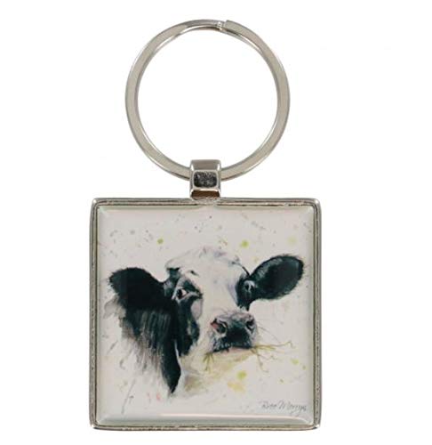 Bree Merryn Beautiful Clover the Cow Design Keyring, Multicolor, One Size