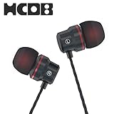 HCDB Ear Headphones Earbuds with Mic and Volume Control for iPhone iPod iPad Samsung Galaxy and More Android Smartphones(Black)