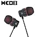 HCDB Ear Headphones Earbuds with Mic and Volume Control for iPhone iPod iPad Samsung Galaxy and More Android Smartphones(Black)