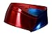 Dilly Duds Red and Blue Metallic Low Rise Cheeky Booty Shorts