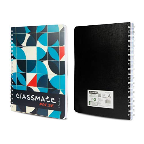 Classmate Premium 6 Subject Spiral Notebook 203mm X 267mm Soft Cover 
