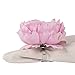 DII Beautiful Peony Flower Napkin Rings Pink, 4 Piece