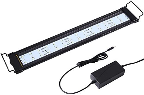 Top Munster LED Aquarium Light with Extendable Brackets,Fish Tank Light Fixture with 45 LEDs (5 Red 5 Green 5 Blue),23W,Suitable for Tropical, Plants, Fish and Aquatic Keeping 55-65cm(21-25")