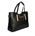SILI JZOEOEU Women's PU Leather Shoulder Bags Top-Handle Handbag Tote Bag Simple Purse Fashion Cross Body Bag,Black