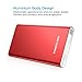 POWERADD Pilot 4GS 12000mAh 8-Pin Input Portable Charger External Battery Charger with 3A High-Speed Output Compatible with iPhone, iPad, iPod, Samsung and More (MFi 8-Pin Cable Include) - Red