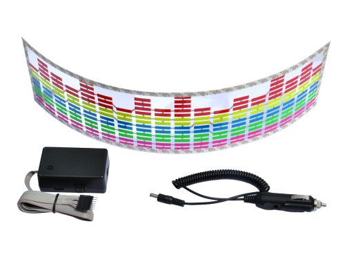Koolertron 45x11cm Sound music Activated Car Stickers Equalizer Glow with 5 color for cars