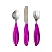 Boon Flatware Transitional Toddler Utensils, Purple