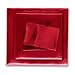 Honeymoon Luxury Satin Bed Sheet Set, Ultra Silky Soft, Queen - Red