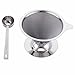 Ziselu Stainless Steel Reusable Paperless Coffee Filter Pour-Over Coffee Maker with Mesh Bottom Coffee Scoop