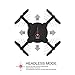 Goolsky FQ17W Mini RC Quadcopter Foldable Drone with WiFi FPV Camera Live Video Altitude Hold&3D Flips&Gravity Sensor Phone Control or Remote Controller