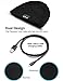 Bluetooth Beanie Cap, Outdoor Sport Knit Hat Fashion Washable with Wireless Rechargeable Removal Earpiece for Audio Listening Music for Cell Phones, iPhone, iPad, Android, Laptops – Blackthumb 2