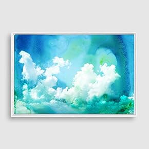 signwin Framed Canvas Wall Art Watercolor Cloud Canvas...