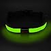 BSEEN Led Running Belt USB Rechargeable Reflective Waist Pack High Visibility Fanny Pocket for Running, Camping, Walking, Cycling (Green)