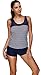 SWEETLOVER Swimsuit for Women Racerback Tankini Set with Boyshort Two Piece Bathing Suit