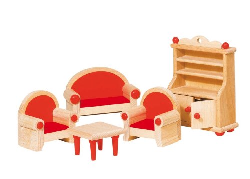 Goki 51.952 Puppenhausmöbel Wohnzimmer