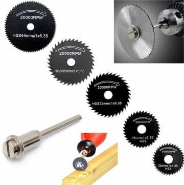 6pcs Metal HSS Circular Saw Blade Set 