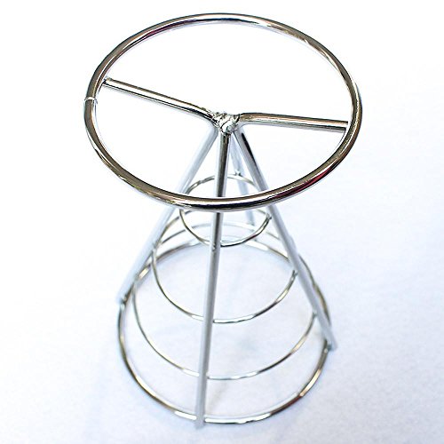 Fries Foods Stand Holder, FTXJ French Fry Chips Cone Metal Wire Basket with Sauce Dippers