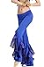 ZLTdream Women's Belly Dance Crimping Bottom Bell Pants Crystal Cotton