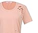 ARCITON Womens Short Sleeve Fashion Hole T-Shirt Dress Summer Tops Pink XL