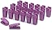 Slim-Line Set of (20) Finger Clips (Grape) by ClosetHangerFactory