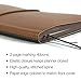 2020 Planner/Pocket Calendar: 14 Months (Nov 2019 - Dec 2020) Weekly, Monthly Calendars, Leather Material, Elastic Closure, Decorative Stitching, Page Finder Ribbons and Notes Pages (Brown/Black)
