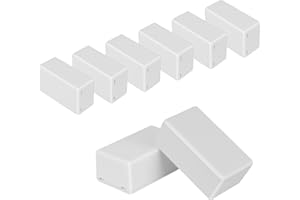 HoHaing Project Box 8 Pieces Electrical Box Small Junction Box ABS Plastic Enclosure Power Electronic Case White 2.4" x 1.4" x 1"(61 x 36 x 25mm)