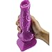 Romi Realistic Dildo Artificial Wolf Penis G-spot Stimulation Prostate Massager Anal Butt Plug for Women Men Couples (Purple)