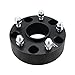 DCVAMOUS Black 5 Lug Hubcentric Wheel Spacers 5x5.5 with 14x1.5 Studs for 2012-2018 Dodge Ram 1500 (4PC, 2 Inch)