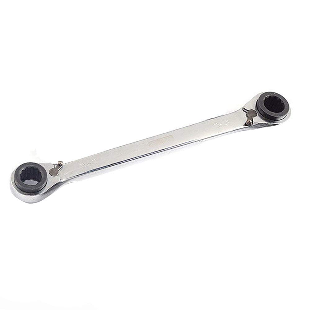 4 in 1 Reversible Ring Ratchet Spanner Double Twin Ended 16-19mm