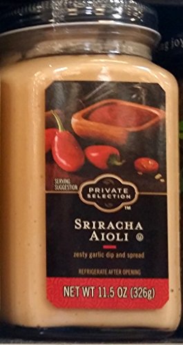 Private Selection Sriracha Aioli Zesty Garlic Dip & Spread 11.5 Oz (Pack of 3)
