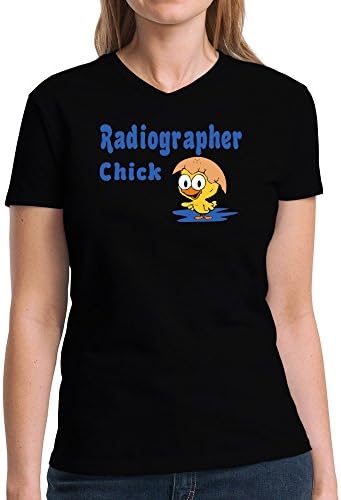 Eddany Radiographer Chick Women V-Neck T-Shirt
