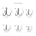 ICE SEA 100pcs/box Mixed 6 Size Classic Treble Hooks Kit Strong Sharp Round Bend Fishing Hooks Set High Carbon Steel Hooks for Saltwater Fishing Size:2#-12#