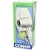 Conair 1600 Watt Wall-Mount Hair Dryer with LED Night Light, White